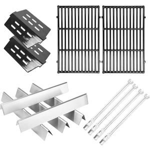 Grill Parts for Weber Genesis 300 (Front Control, 20072016) Genesis E310 S310 E/S320 E/S330 17.5" Flavorizer Bars 7620 7622 Heat Deflectors 304 Stainless Steel Burner Tubes 62752 Cast Iron Grates
