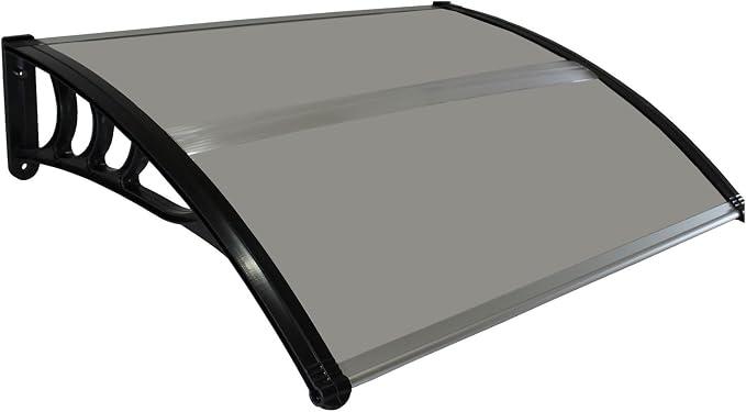 HUHJYUGE Door Canopy Awning 90x150cm, Front Door Canopy Cover Rain Snow Sunlight Protection, Awnings for Doors and Windows Maintenance-Free, Modern Hollow Sheet Sun Shetter