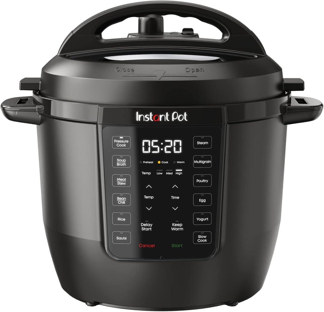 Instant Pot 6QT RIO 7-in-1 Multi-Cooker, Pressure Cooker, Slow Cook, Saut, Steam, Rice Maker, Yogurt, & Warmer, Black, 6 Quarts