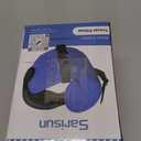 Travel Pillows for Airplanes, Airplane Pillow for Long Flight, Airplane Head Strap with Eye Mask for Sleep, Travel Neck Pillow for Car Road Trip, 360 Support Headrest, Stop Bobblehead, Pink