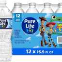 Pure Life Purified Bottled Water, 12 Pack - Still Drinking Water Enhanced with Minerals for a Crisp Taste - 16.9 Fl Oz - Toy Story 5 Packaging Graphics (Exp. 10/31/27)