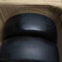 13x5.00-6 Flat Free Lawn Mower Tires and Wheels 3/4" 5/8" 1/2" Ball Bearings, 13x5x6 Zero Turn Mower Front Tires, Smooth Tires for Commercial Grade Lawn 3.25"-5.25" Adjustable Centered Hub (White)