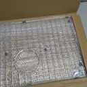 Kitchen Sink Grid and Sink Protectors, Stainless Steel Sink Grids for Bottom of Kitchen Sinks, 26" x 14" with Rear Drain for Single Bowl Sinks