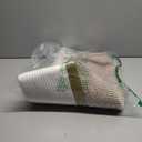 Blanket Basket - Woven Round Rope Storage Basket (16"Wx14"H) for Blankets & Throws, Small Laundry & Toy Organizer, Decorative Living Room & Bedroom Cotton Basket - White & Jute Mixed