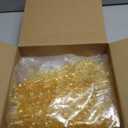 Chuangdi 72 Pcs Snowflake Icicle Ornaments for Christmas Tree Twisted Glitter Icicles Acrylic Hanging Drop Decoration for Winter Xmas Holiday Party New Year Outdoor Supplies (Yellow)