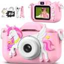 Kids Camera Toy, masterbee Children Camera Toys for Kid Age 3-12, Christmas/Birthday Gifts for Girls, 1080P HD Video Kids Digital Camera, Gift for 3 4 5 6 7 8 9 10 11 12 Year Old Girl (Pink)