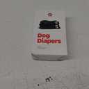 Pet Parents Washable Dog Diapers (3pack) + Extendrs of Durable Doggie Diapers, Premium Dog Diapers Female & Male (Small, Black)