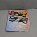 Scissors Set of 6-Pack, 8" Scissors All Purpose Comfort-Grip Handles, Sharp Scissor for Office Home School Craft Sewing Fabric Supplies, High/Middle School Student Teacher, Right/Left Hand