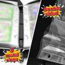 Trading Card Binder, 4 Pockets Card Holder, 55 Double Sided Removable Pages, 440 Card Sleeves, Toploader Binder, Portable Album Holder, Storage Box for Trading Cards (Pink Thunder)