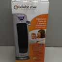 Comfort Zone 1500W Oscillating Ceramic Tower Space Heater  Portable Electric Heater, Digital Display, Remote Control, 80 Oscillation & 12H Timer  Tip-Over & Overheat Protection for Home & Bedroom