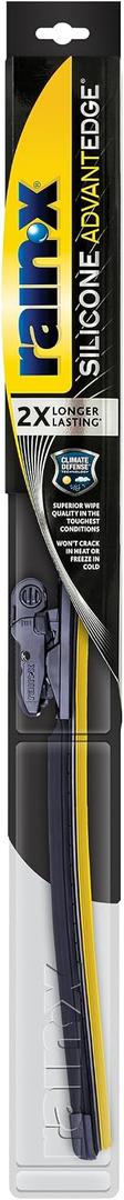 Rain-X Silicone AdvantEdge Wiper Blade 26" Windshield Wiper Blades Replacement, All-Weather Performance Lasts 2X Longer, Premium Beam, Installock Adapter for Easy Fit (Pack of 1)