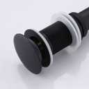 KES Pop Up Sink Drain w/o Overflow Matte Black