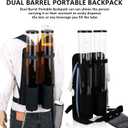 psler Dual Barrel Portable Backpack Dispenser Beverage Drink Beer Alcohol Dispenser for Party Outdoor