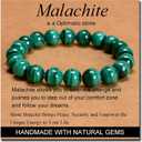 MASSIVE BEADS Handmade Yoga Stretch Elastic Bracelet Natural Stone Crystal Healing Power Energy Gifts for Unisex Adult 4mm 6mm 8mm 10mm