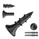 #8 x 5/8" Deck Screws (637Pcs) 2lb. Exterior Wood Screws. Carbon Steel, Black, Flat Head, Rust Resistant epoxy Coated, with T25 Star Bit