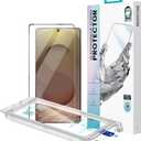 BENKS GlassWarrior AR Screen Protector for Galaxy S25 Ultra, 9H+ Shatterproof [Military-Grade Protection], Superior Scratch Resistance Anti-Reflective Tempered Glass Screen Protector