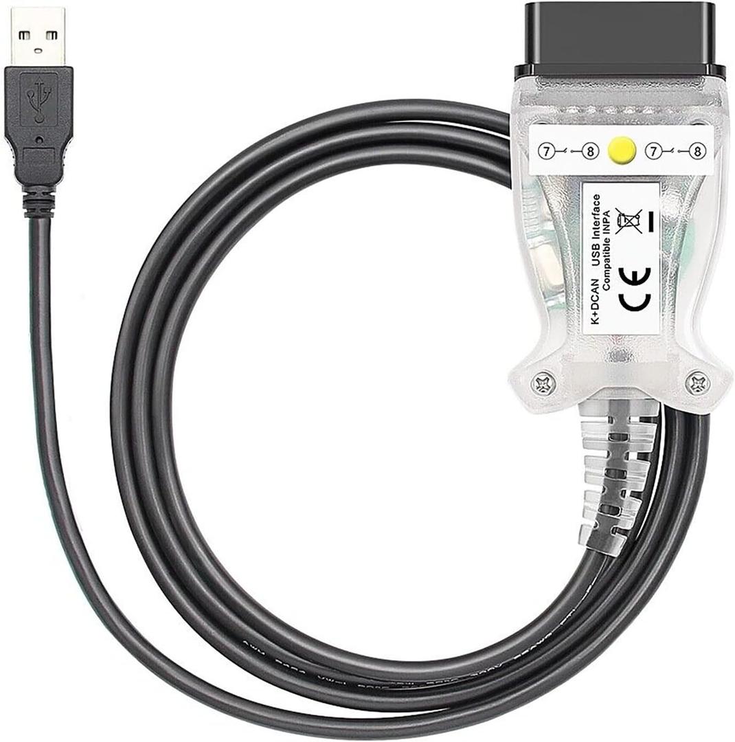 K DCAN k-dcan k d can k+d can EDIABAS OBDII Cable in-PA K+DCAN Interface in-PA (White)