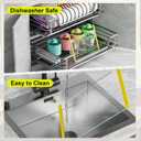 Glass Cutting Board with Silicone Grip, 80% Stronger Shatter Resistance and Slip Resistance,No Scratches/Microplastic-Free,Dishwasher Safe, Non Toxic Cutting Board for Kitchen (Yellow-Large)