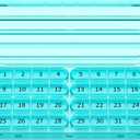 Zoksi Monthly Pill Organizer 1 Times a Day, 30 Day Pill Box Organizer,One Month Pill Case for Travel, 31 Day Daily Medcine Container for Vitamins, Supplement & Medication(Cyan)