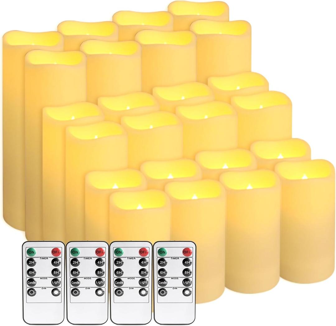 24-Pack LED Flameless Candles with Remote Control - Perfect for Home, Parties, and Special Occasions - Create a Magical Ambiance Effortlessly