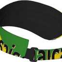 Vintage Jamaica Flag Jamaican Hats Sun Visor Sun Sports Adjustable Visor Hat for Men Women Black Gold Green