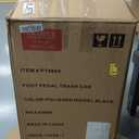 SIMPLI-Magic 13.2 Gallon (50L) Step Trash Can  Kitchen Garbage Can with Slow-Close Lid  Odor Control, Hands-Free, Easy to Clean, Brushed Stainless Steel (Large, Black Gun Metal)