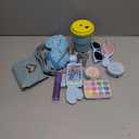 Play Purse for Little Girl, Princess Frozen Toy Purse with Accessories, Pretend Makeup Set, Handbag, Wallet, Water Bottle, Birthday Toy for Girl 3 4 5 6 7 8 Year Old