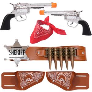 Police Officer Role Play Badge Policeman Costume Accessories for Cop Swat Halloween Party (Medium, Cowboy)