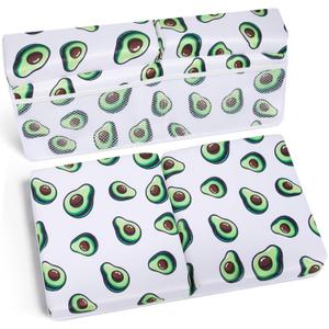 Baby Bath Kneeler and Elbow Rest Set Avocado Print, Cushioned Mat w/Item Storage & Suction Cups, Quick-Dry Neoprene, Baby Bath Essentials