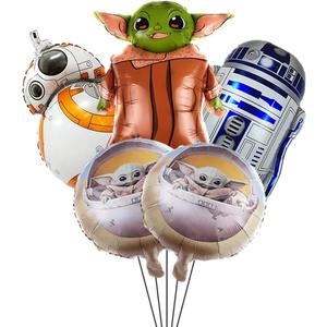 5pc Galaxy Wars Birthday Party Foil Balloons Galaxy Party Decorate Supplies