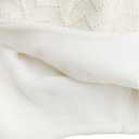 Toddler Winter Hat with Mittens Set - Baby Kids Warm Fleece Knit Beanie Hat & Thick Gloves Skiing Cap for Girls(White, L/4-7 Years)