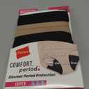 Hanes Women's 3pk Comfort Period Briefs, Super Leaks - Black XL