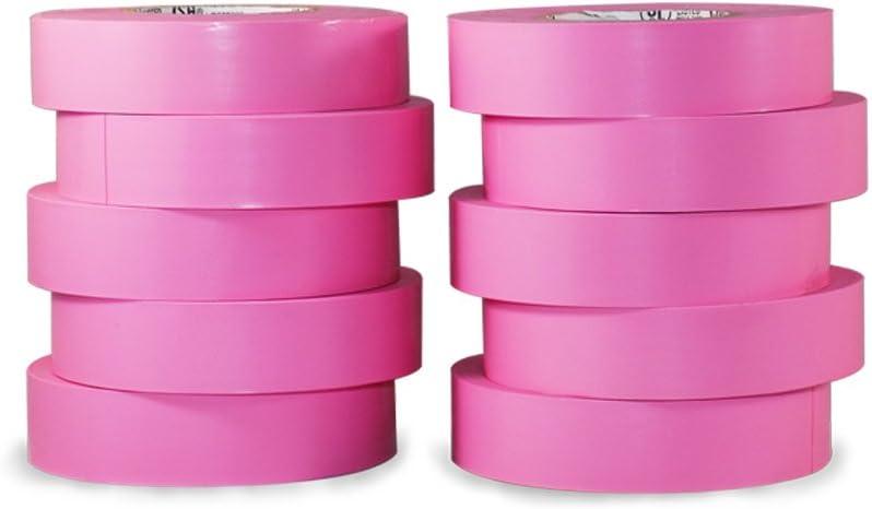 GGR Supplies T.R.U. EL-766AW Pink General Purpose Electrical Tape 3/4" (W) x 66' (L) UL/CSA Listed core. Utility Vinyl Synthetic Rubber Electrical Tape (10 Pack)