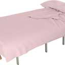 Novogratz 4157729N Futon Sheet Set Futon 4Piece Sheet Set (Pink)