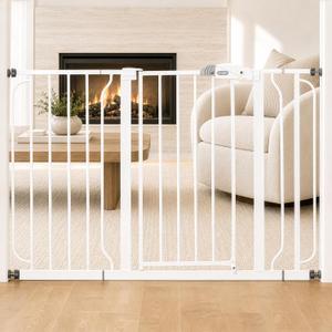 Regalo Safety 29"-49" Extra Wide Baby Gate, Bottom of Stairs & Doorways, 29-49"W x 30"H