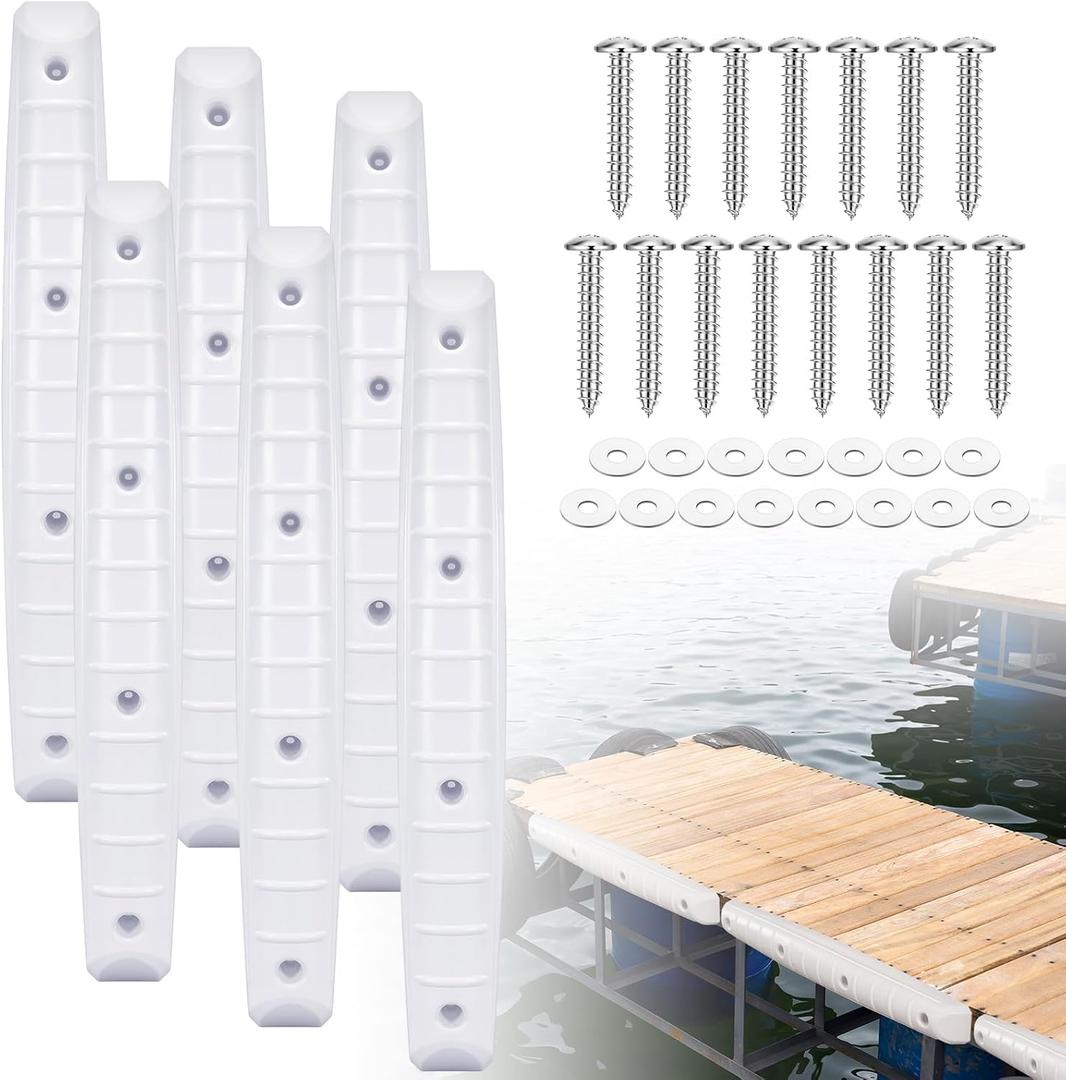 Menkxi Dock Fenders 42.13 x 5.91 x 3.94 Inches Long Dock Bumpers Straight-Edge Boat Fenders UV-Resistant Marine Vinyl Boat Bumpers for Docking Guard Vertical Protection