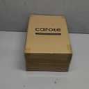 CAROTE 14 Pieces Knife Set with Block, Forged, High Carbon Stainless Steel Sharp Blade Block Knife Set, Dishwasher Safe Cutlery, Cream