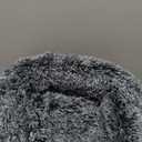 Round Calming Dog Beds for Medium Dogs 30 Inches Anti-Slip Donut Washable Plush Faux Fur Pet Bed fits up to 45 lbs Pets,Dark Gray