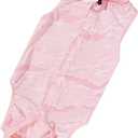 Breathable Ice Silk Kitten Bodysuit Cats Surgical Recovery Suit E Collar Alternative for Spay Skin Diseases Prevention (Pink-M)