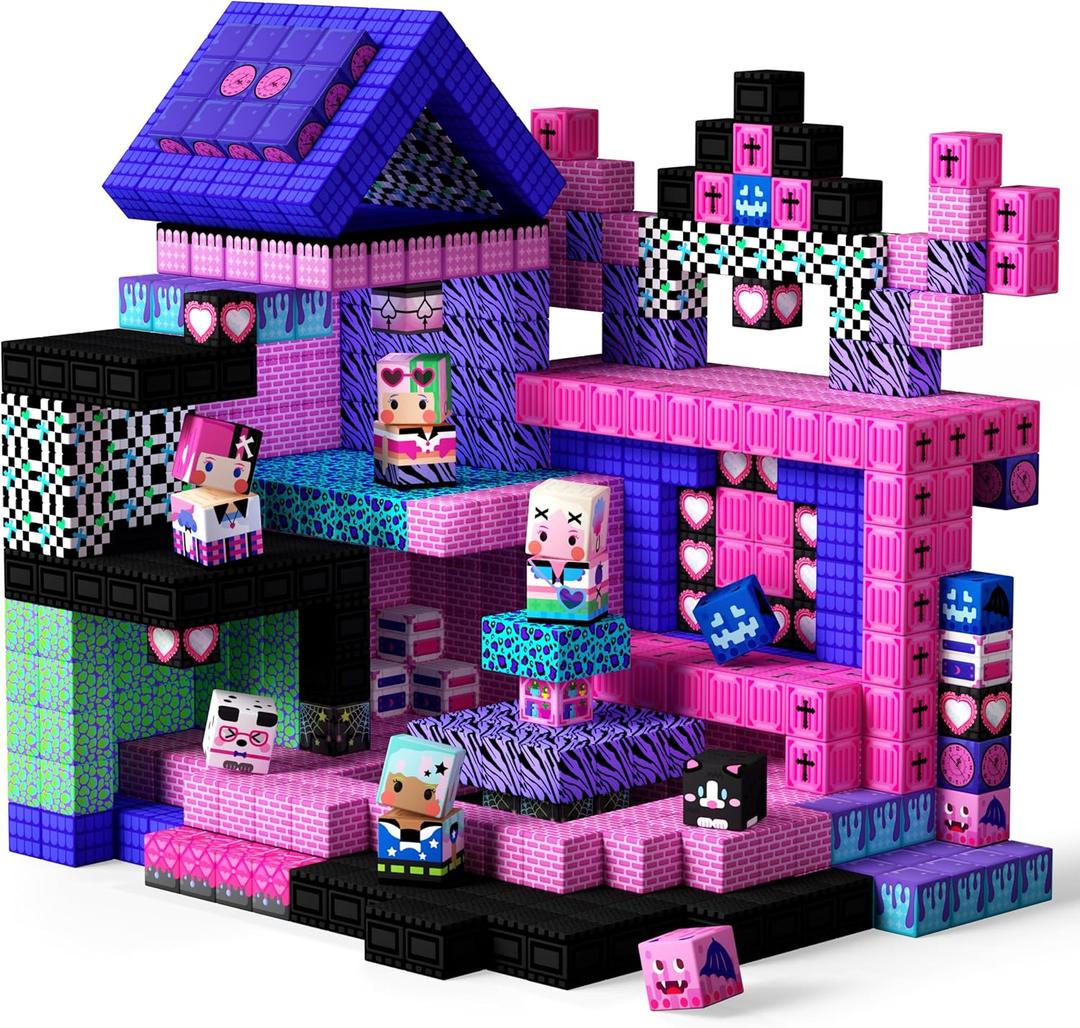 GobiDex 100PCS Magnetic Blocks for Girls, Build MagWonder with Magnet Building Toys Set, Princess Sensory Gift for Boys Girls Birthday
