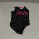 Barbie Swimsuit for Girls I Girl Bathing Suit I Official Merchandise (6, Black)