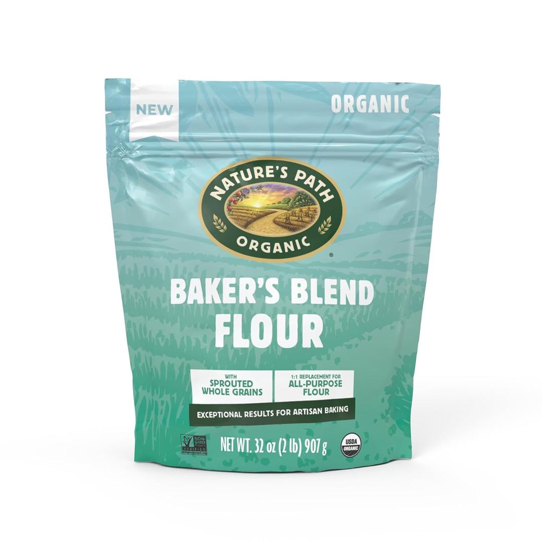 Nature's Path Organic Baker's Blend Flour, 32 oz (Pack of 1), Non-GMO (Best By: 10/17/2025)