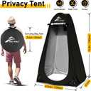 Ann Katy Portable Toilet with Pop Up Privacy Tent,XL Large Portable Toilet for Adults, Outdoor Camping Shower Tents Changing Room Emergency Folding Toilet Tent Kit with Carry Bag for Camping/Hiking