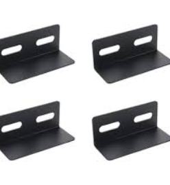 4pc Slotted Right Angle Brackets 4"