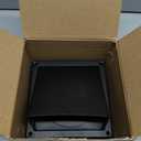 FRESH SPEED 4 Inch Black Dryer Vent Cover Outside Stainless Steel Wall Vent with Removable Cover and Bird Screen Mesh RAL9011