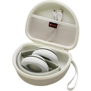 XANAD Hard case for Beats Solo 4 / Beats Studio Pro/Beats Studio 3 / Beats Solo 3 / Beats Solo 2 and for TOZO HT2 On-Ear Bluetooth Headphones(Cream) (Khaki)
