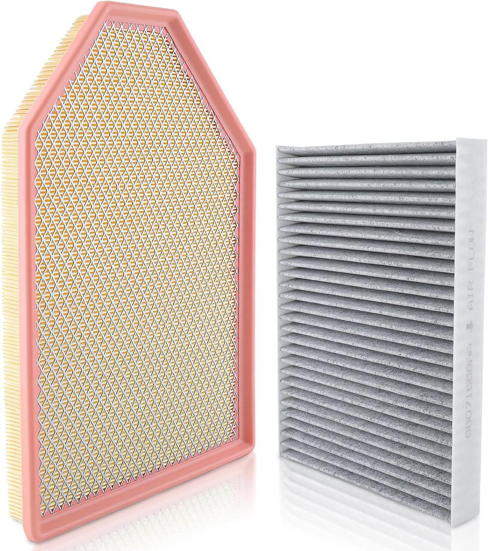 Carbhub Engine & Cabin Air Filter Compatible with Dodge Challenger Charger 3.6L 5.7L 6.2L 6.4L 2011-2023 Compatible with Chrysler 300 2011-2023 Replace 68071668AA 04861746AB