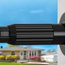 Extra Long Tension Rod 41-125inch Heavy Duty Tension Curtain Rods no Drilling Outdoor Curtain Rod for Patio,Windows,Shower,Doorway,Black Spring Rods Diameter 1.26inch