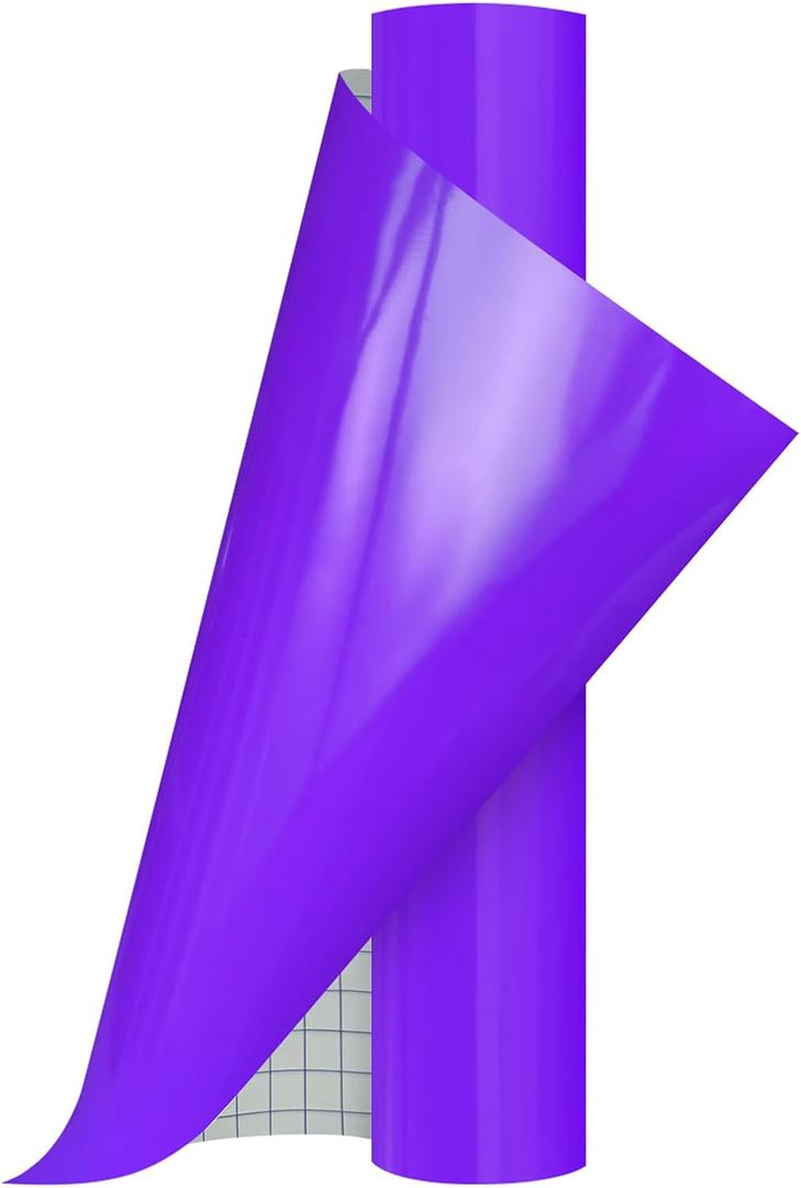 Ant 13inch x 5ft Purpe Smart Adhesive Permanent Vinyl Compatible with Cricut Explore and Maker Series Without Cutting Mats, Create DIY Projects, Decals, Stickers & More