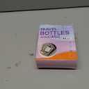 Travel Bottles with Case, 4x2oz TSA Approved, Leak-Proof, Press to Unlock, Compact & Portable Travel Toiletries (White)